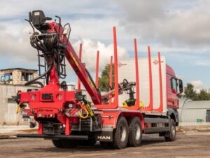 Сортиментовоз man tgx с манипулятором tajfun liv 95k88 и надстройкой sts forest