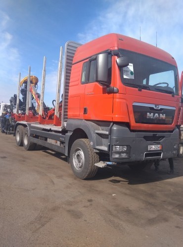Сортиментовоз man tgx с манипулятором и надстройкой sts forest