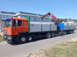 Бортовой автомобиль на шасси MAN 26 414 с КМУ Palfinger PK 16000