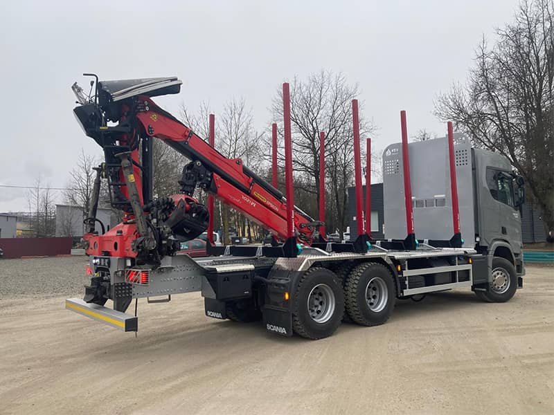 Лесовоз Scania 500R с гидроманипулятором Palfinger Epsilon M120L (2)